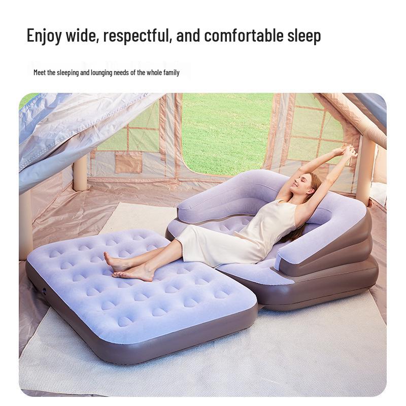 Canapé-lit Gonflable Portable d'Extérieur et Coussin d'Air de Camping
