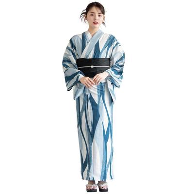 Yukata SOUBIEN Set 2 Pezzi Floro Donna (Yukata Hanhaba Obi)