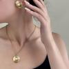 Geometric Star Earring & Necklace Set: French Retro Light Luxury Style