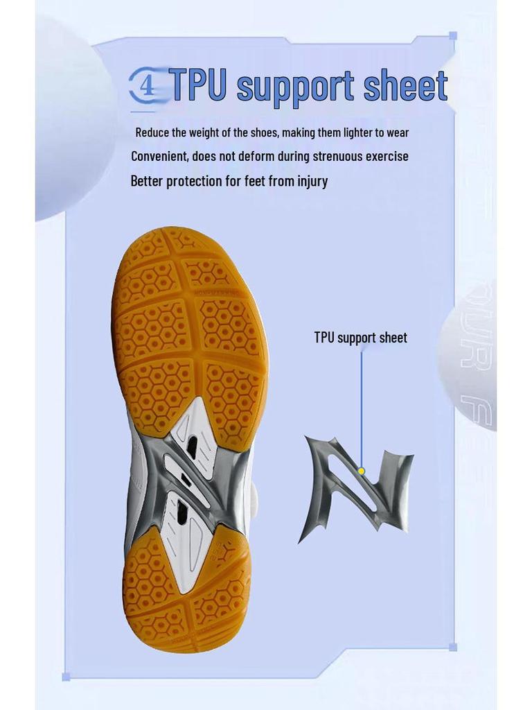 Men's Breathable Rotary Buckle Sports Shoes - Lightweight Casual Badminton and Tennis Trainers