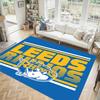 Leeds Rhinos Design Crystal Velvet Carpet Cozy Non?Slip Printed Rug For Bedroom Living Room Entrance
