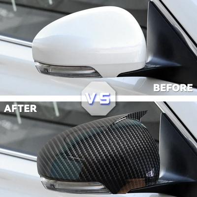 Wing-shaped Side Mirror Cover Glossy Black Appearance Suitable for Toyota Mark X Reiz 2010-2016