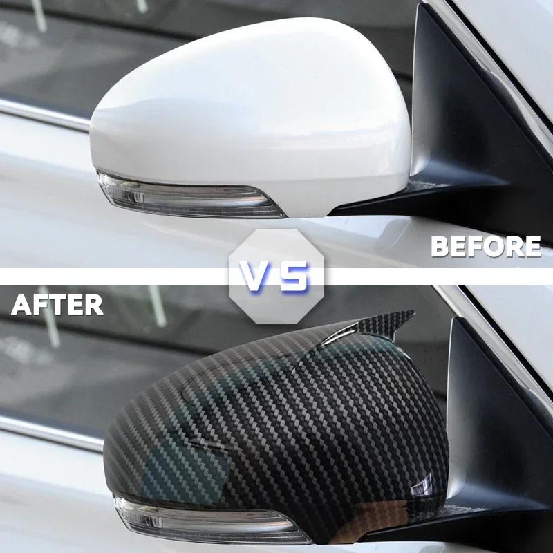 Car Housing Cap Rearview Mirror Cover With Turn Signal Light Lamp For Toyota Mark X Reiz 2010 - 2016 Mirror Caps