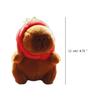 Cute Capybara Keychain Plush Bag Charm Accessory Adorable Stuffed Doll Keyring