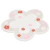 Flower Pattern Coasters Heat Insulation Coaster AntiSlip Cup Mats Tabletop   Prevent Furniture Damage(Pink )