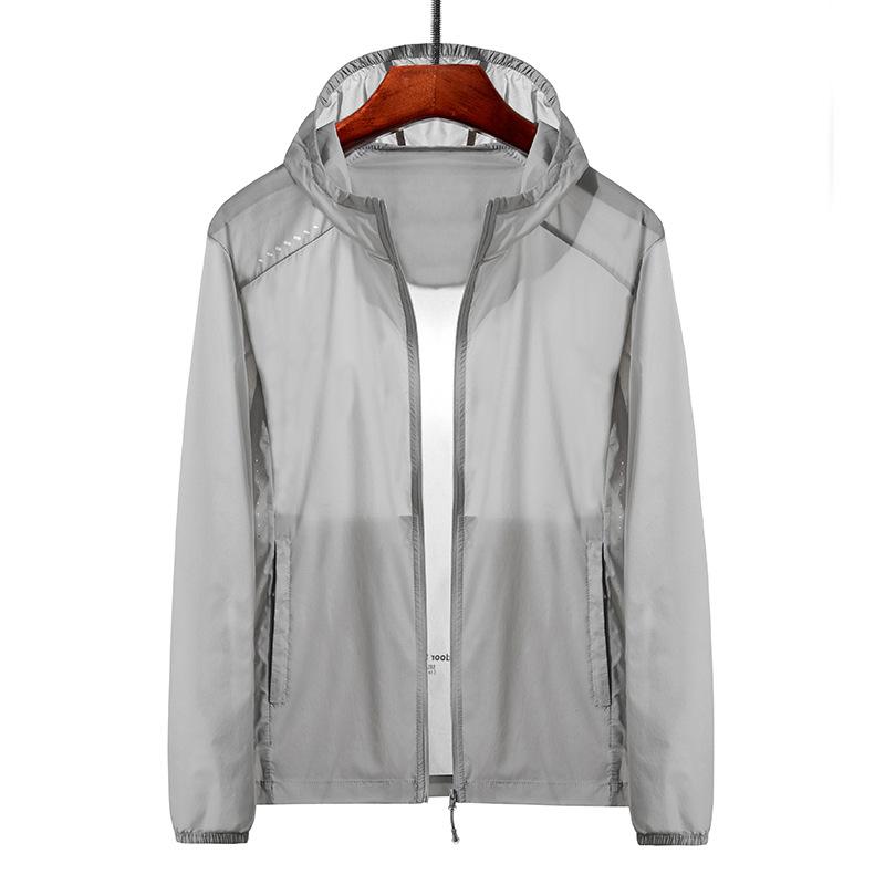 Sonnenschutzkleidung für Sommerpaare in Übergröße, atmungsaktiv, einfarbig, schnelltrocknend, Windjacke