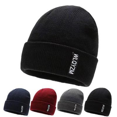 Męska zimowa ciepła gruba dzianinowa czapka rowerowa - wszechstronna outdoorowa czapka typu pulower