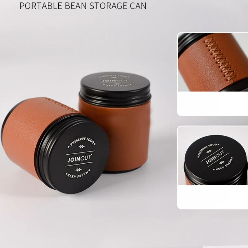 Mini Bärbara Förvaringsburkar för Kaffe, Bönor, Te, Kaffepulver, Bärbara Förseglade Behållare, Kök Organiserare och Förvaringsbehållare Låda