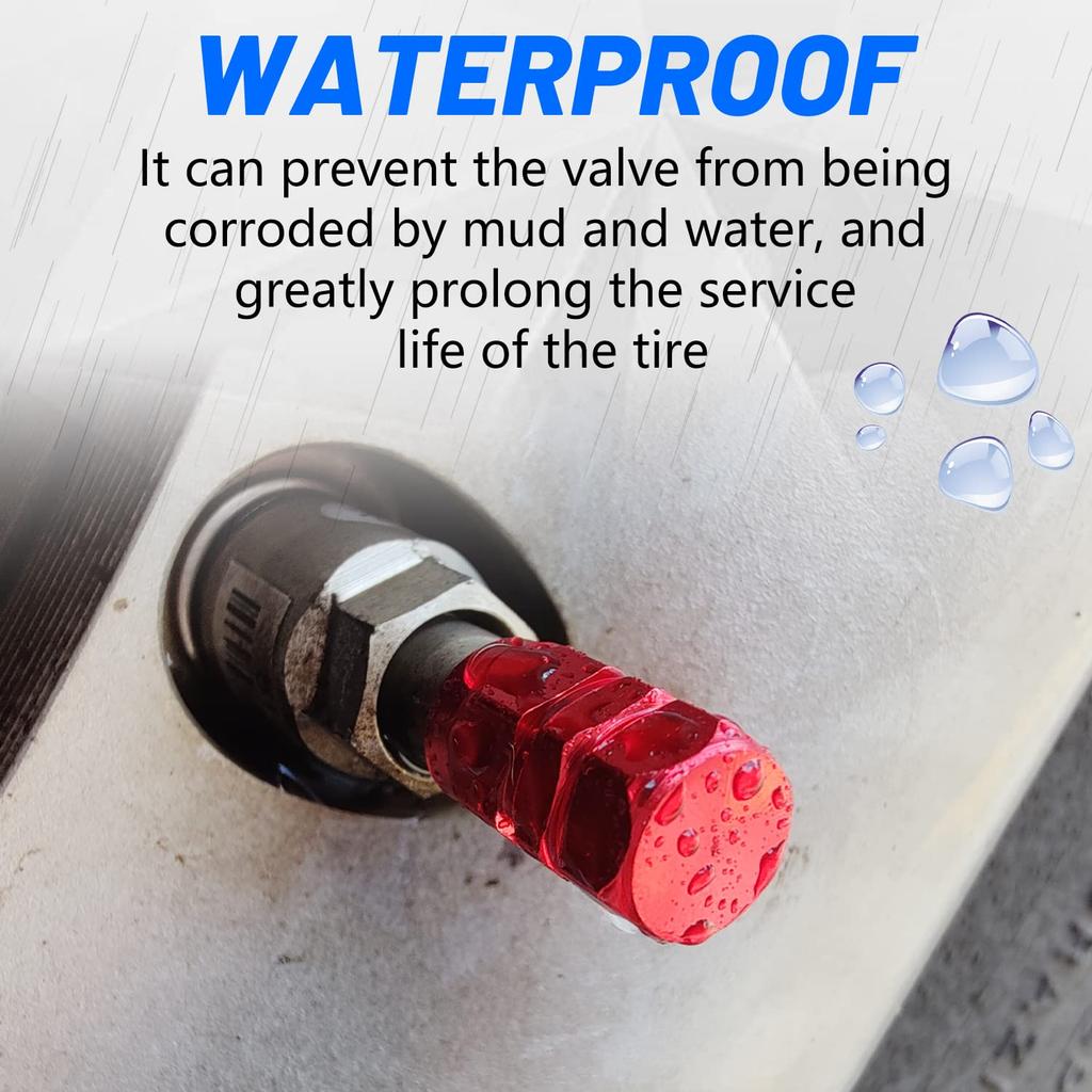 EKIND Tire Air Valve Cap, Gunmeta, 5 Piece Set, Car, Motorcycle, Dress Up Parts,