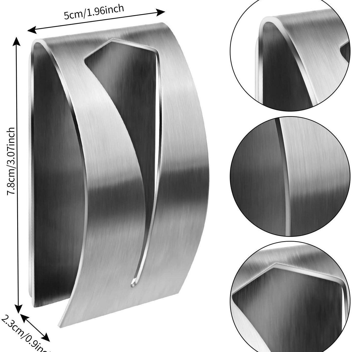 

1 Pcs Self Adhesive Towel Hook Holder Stainless Steel Towel Hook Wall Towel Hangers Rack Holders for Bathroom срібний