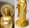 Amitabha Buddha Statue, 10.5cm (Gold plated24K Gold), by Makita Shuun, Based On the Jodo Shinshu Otani Sect (East), Takaoka Bronzeware (Amitabha