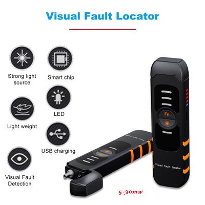 Handheld Optical Power Meter 5-30MW Fiber Optic Tester Pen VFL Red Light Optical Fiber Optic 5-30km Visual Fault Locator