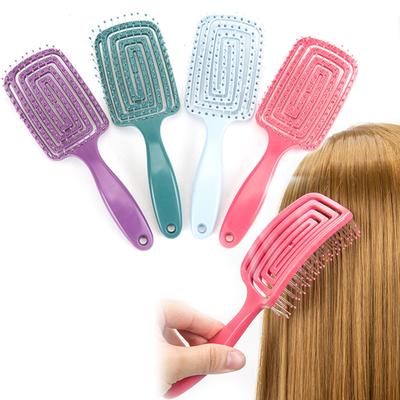Mädchen Haar Kopfhaut Massage Kamm Haarbürste Borsten Nylon Frauen Nass Lockige Entwirren Haar Bürste für Salon Friseur Styling Werkzeuge
