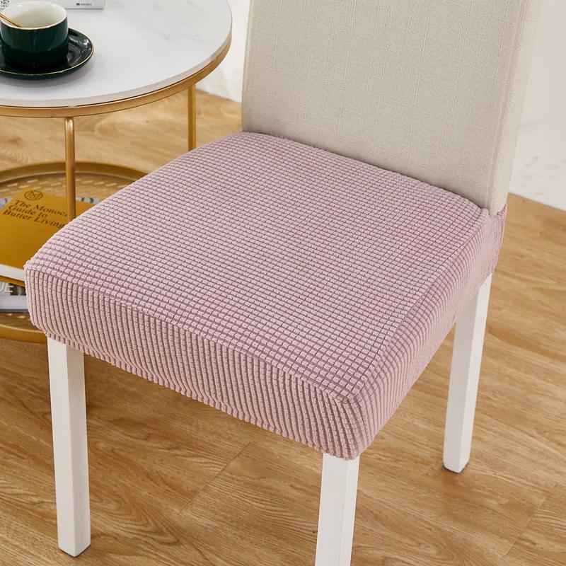 Thick Stretch Printed Dining Chair Covers Elastic Slipcover Protector For Kitchen Room Seats