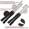 1PCS Portable Folding Pocket Knife Sharpener, Portable Double Sided Diamond Sharpening Stone Outdoor Sharpening Whetstone