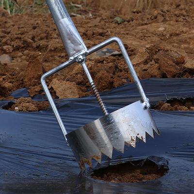 Metall Film Puncher Gemüse Pflanzen Und Umpflanzen Landwirtschaft Film Gartenarbeit Breaker Wortspiel O0A6