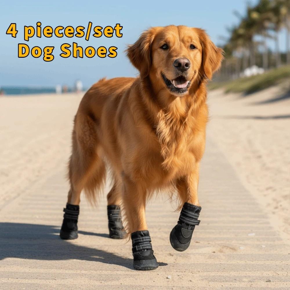 Adjustable Waterproof Dog Boots Comfortable Dog Foot Cover Dog Paw Protector  Rainy Days