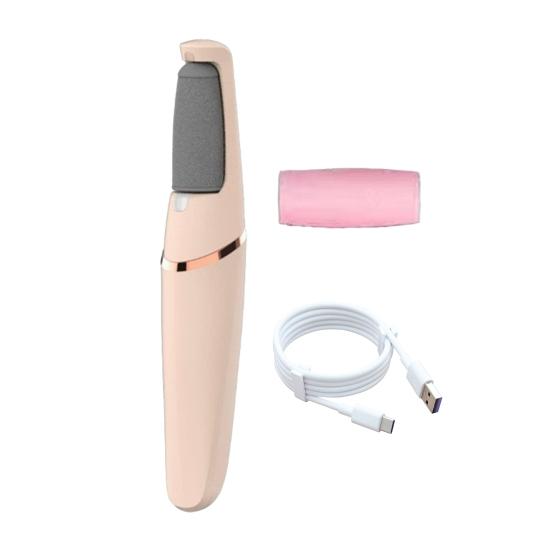 Electric Callus Remover Rechargeable Foot File with Coarse/Fine Roller Heads USB Powered Pedicure Tool for Smooth Feet