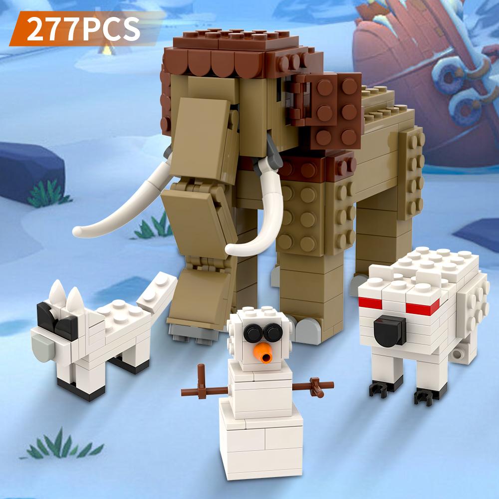 NEW 99 Nights  Forest Anime Building Blocks Monster DEER  Milu Deer Ocean Animal Bricks Toy for Fans Kids Gift Halloween Xmas