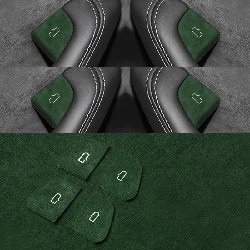 Car Open Door Button Stickers For Tesla Model 1 Y Juniper Highland Armrest Window Lift Button Switch Interior Accessories