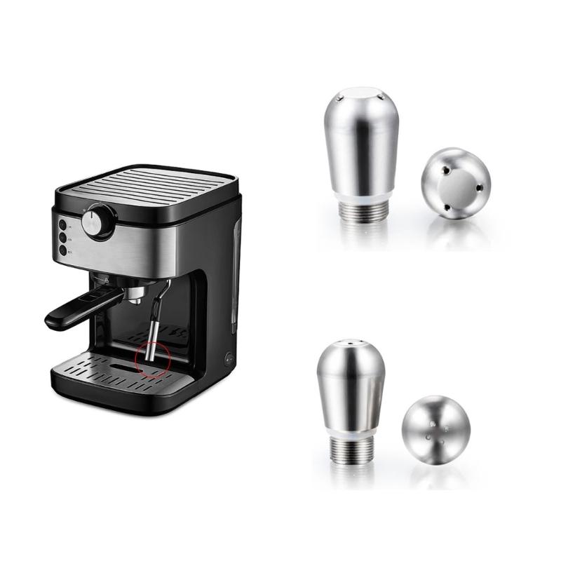 Ångmunstycke för kaffemaskin, reptåligt rostfritt stål, flera hål, reservpip för kaffemaskin, 3/4 hål