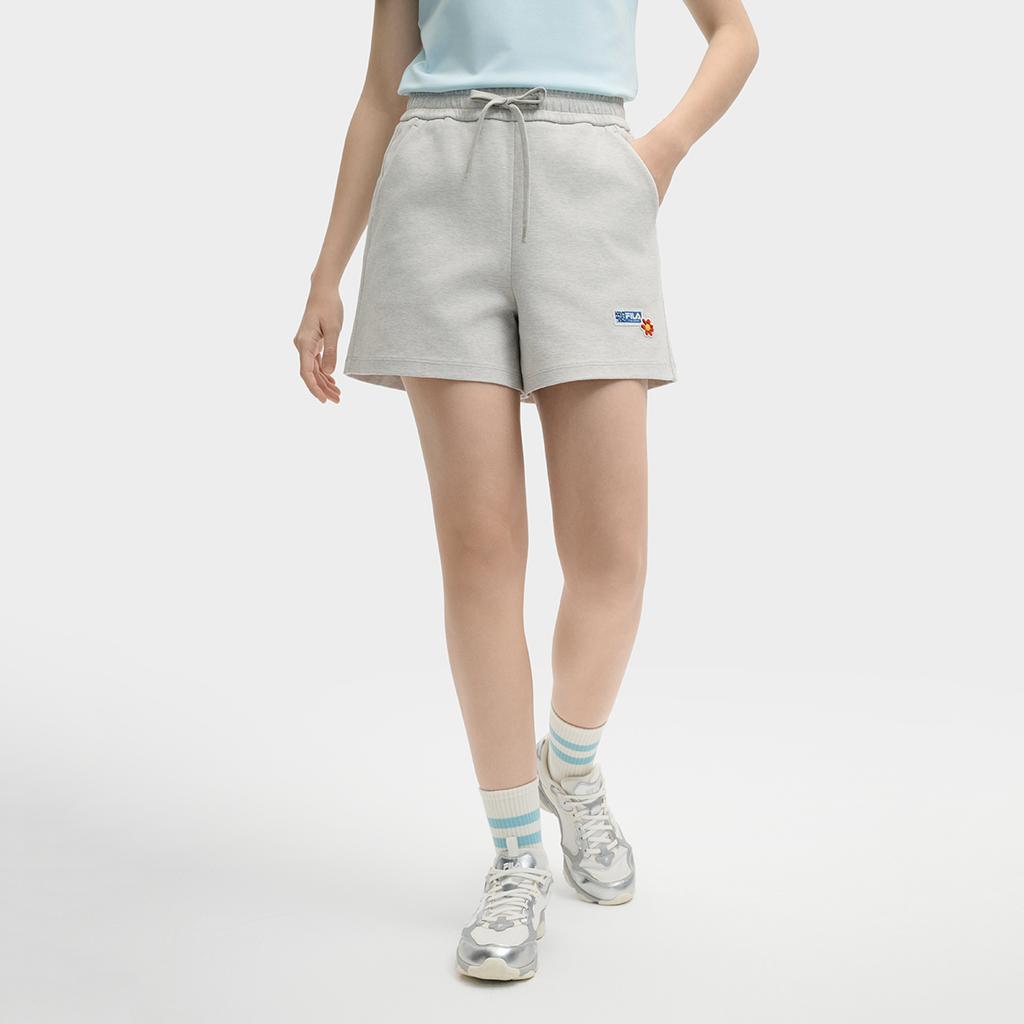 New FILA ORIGINALE Casual Shorts Women's Ivory Heather Gray F51W529604FMG