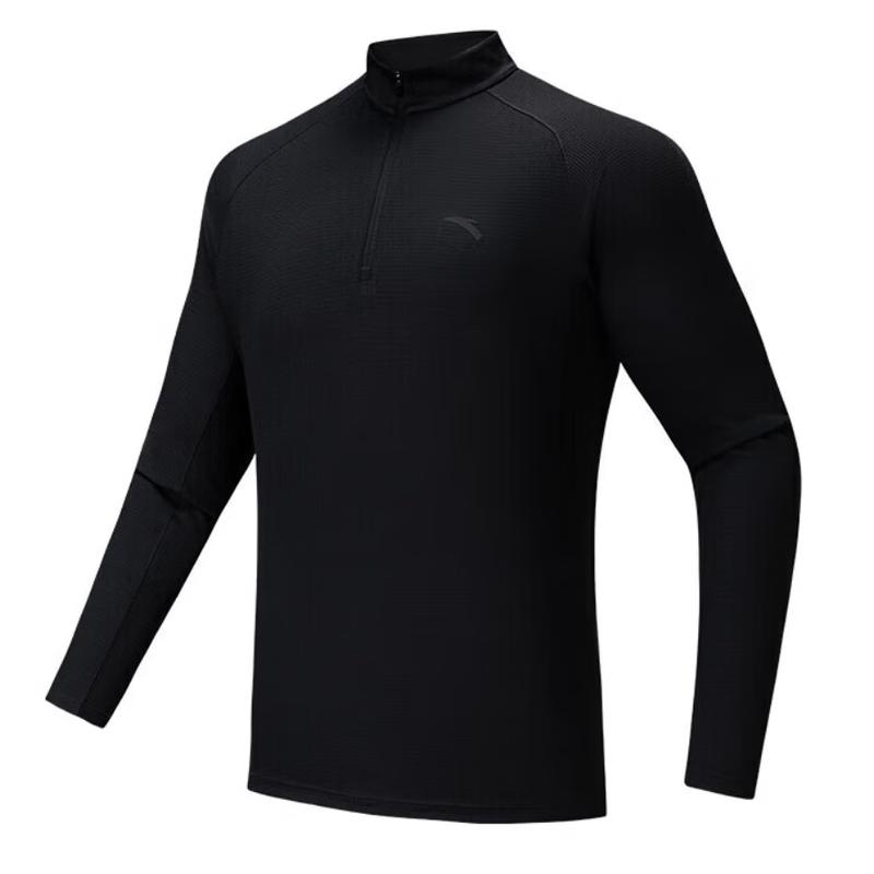 ANTA Men s Half-Zip Quick-Dry Long-Sleeve T-Shirt M
