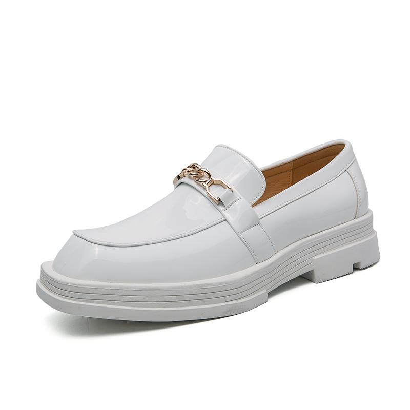 Fashion Comfortable Dress Casual Shoe English Style Men's Business Leather Shoes High Quality Mens Slip On Loafers Fashion Lazy Shoes