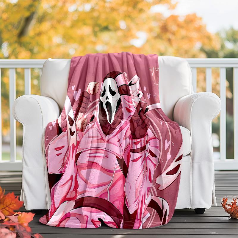 Coperta plaid stampata Art the Clown Terrifier1—leggera, morbida, calda;coperta versatile per tutte le stagioni—perfetta come coperta per l'aria condizionata, coperta per il riposino