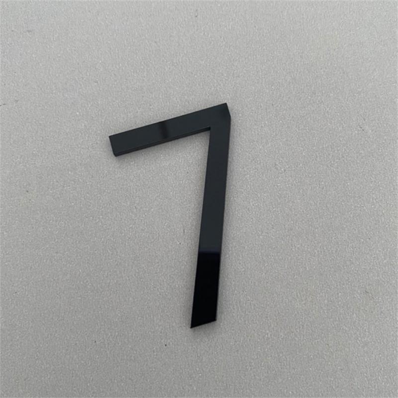 3D Self-adhesive Waterproof Plating House Number 0 To 9 Modern Gold Digits House Number Door Plate Address Outdoor Door Number