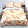 Cartoon Monkey Pattern Background Print Bedding Set 1 Duvet Cover 2 Pillowcases For Adult And Children Luxury Gift Full Size
