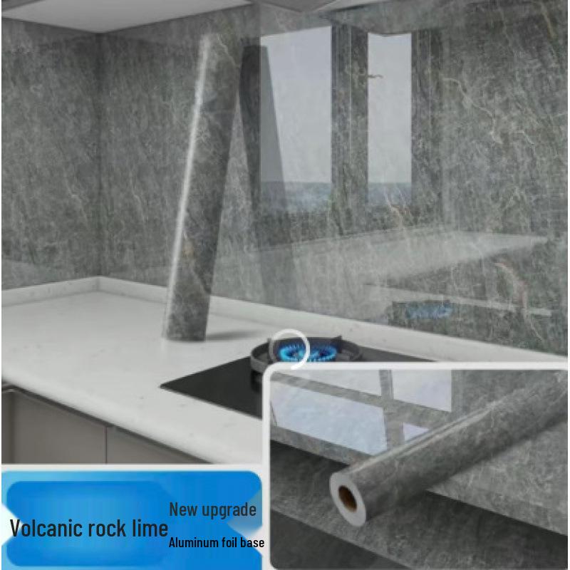 Oil-Proof Waterproof Self-Adhesive Protective Film for Kitchen Countertops and Cabinets.
