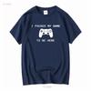 I Paused My Game To Be Here Play 5 Funny PS5 Station Gamer T Shirt Vintage Washed Versatile Stretched Unisex Homme Fashion