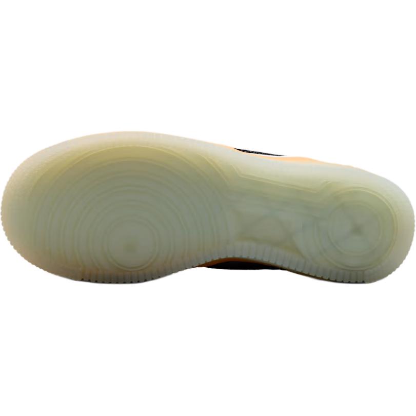 Nike Air Force 1  GS White Black Orange Kids Sneakers Orange-Peel IQ0205-100