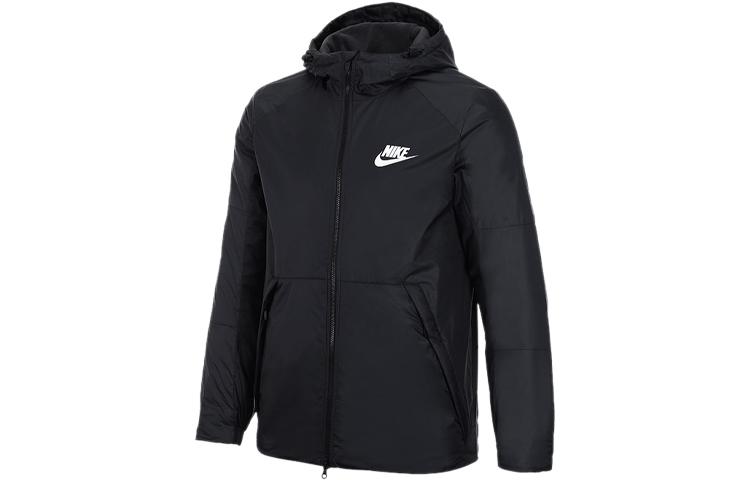 Nike Puffer Jackets Men s Black Hooded Thickened Other 861789-010 M