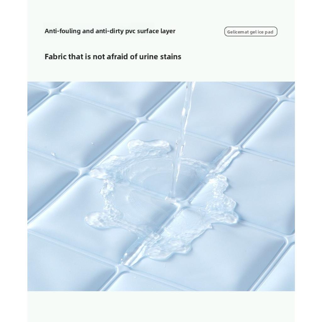 Breathable Mesh Cooling Pad for Cats and Dogs - Summer Ice Slippery Fabric, Rectangular Pet Bed To Keep Pets Cool and Comfortable, Dog Cooling Pad