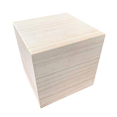 Paulownia Wood Storage Box, Cube Type (150mm)