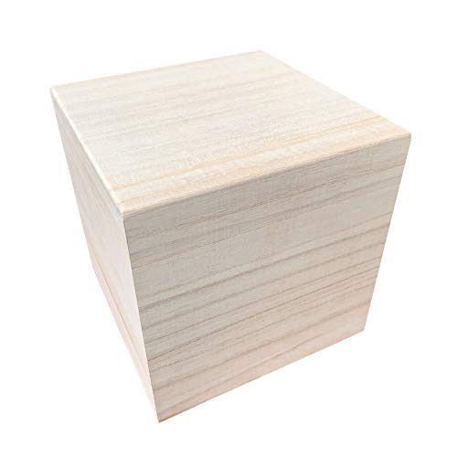 Paulownia wood storage box, cube type (150mm)