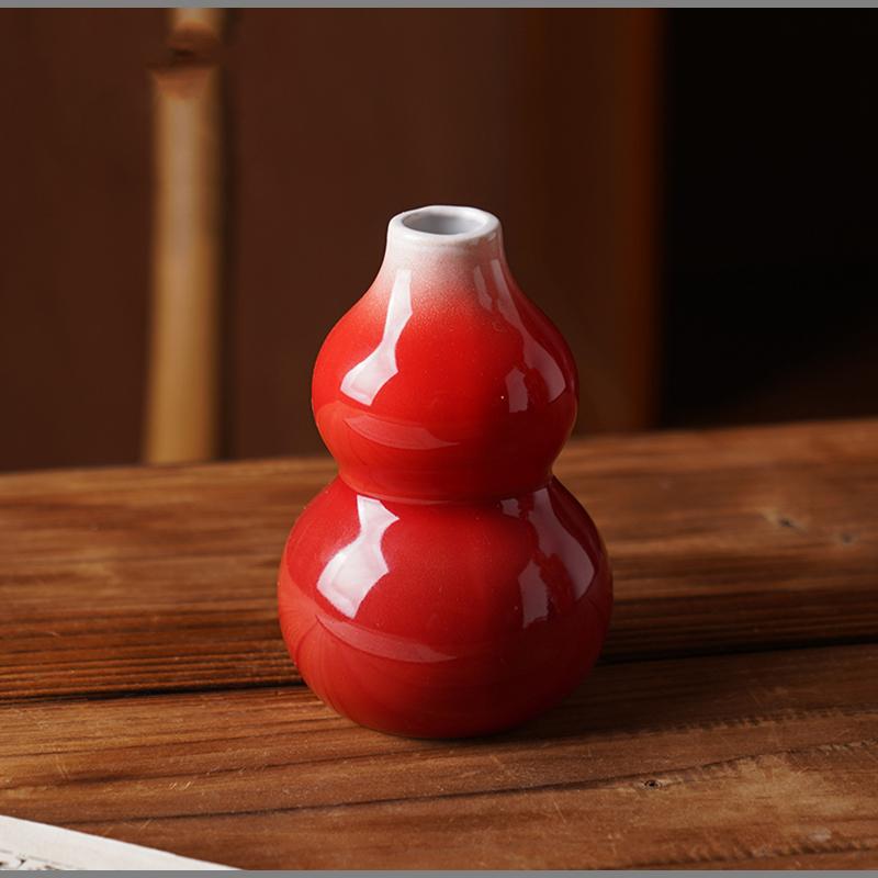 

Creative Ceramic Gourd Vase Ornament Living Room Hydroponic Flower Arrangement Bedroom Dining Table Floral Vase Home Decoration