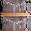 12/24PCS Bowknot Banner Hanging Pendant Garlands Princess Birthday Party Decor Baby Shower Wedding Party Photo Background Decor