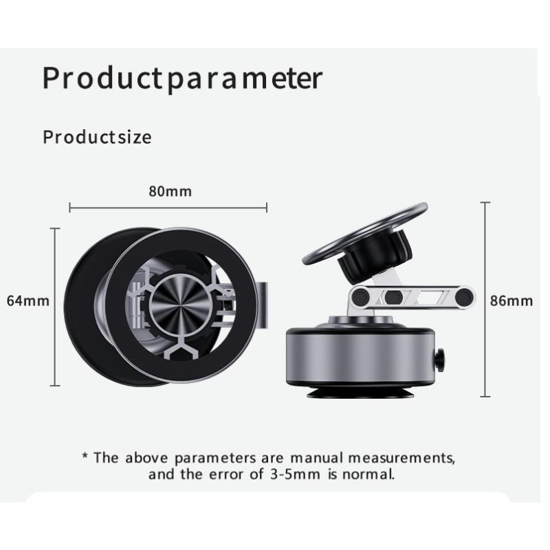 Uchwyt samochodowy na telefon magnetyczny przyssawka obrotowy o 360 stopni stojak na telefon komórkowy do iPhone Samsung Xiaomi