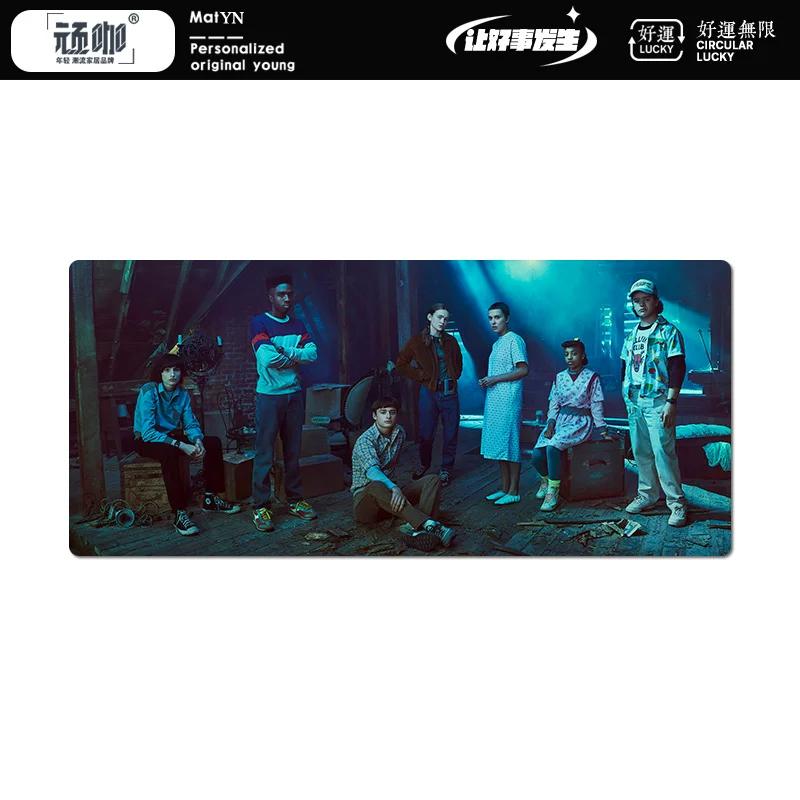 New  Creativity Stranger Things Peripheral High Definition Printing Leather Mouse Pad Large Size Computer Non-slip and Dirty-resistant Keyboard Pad