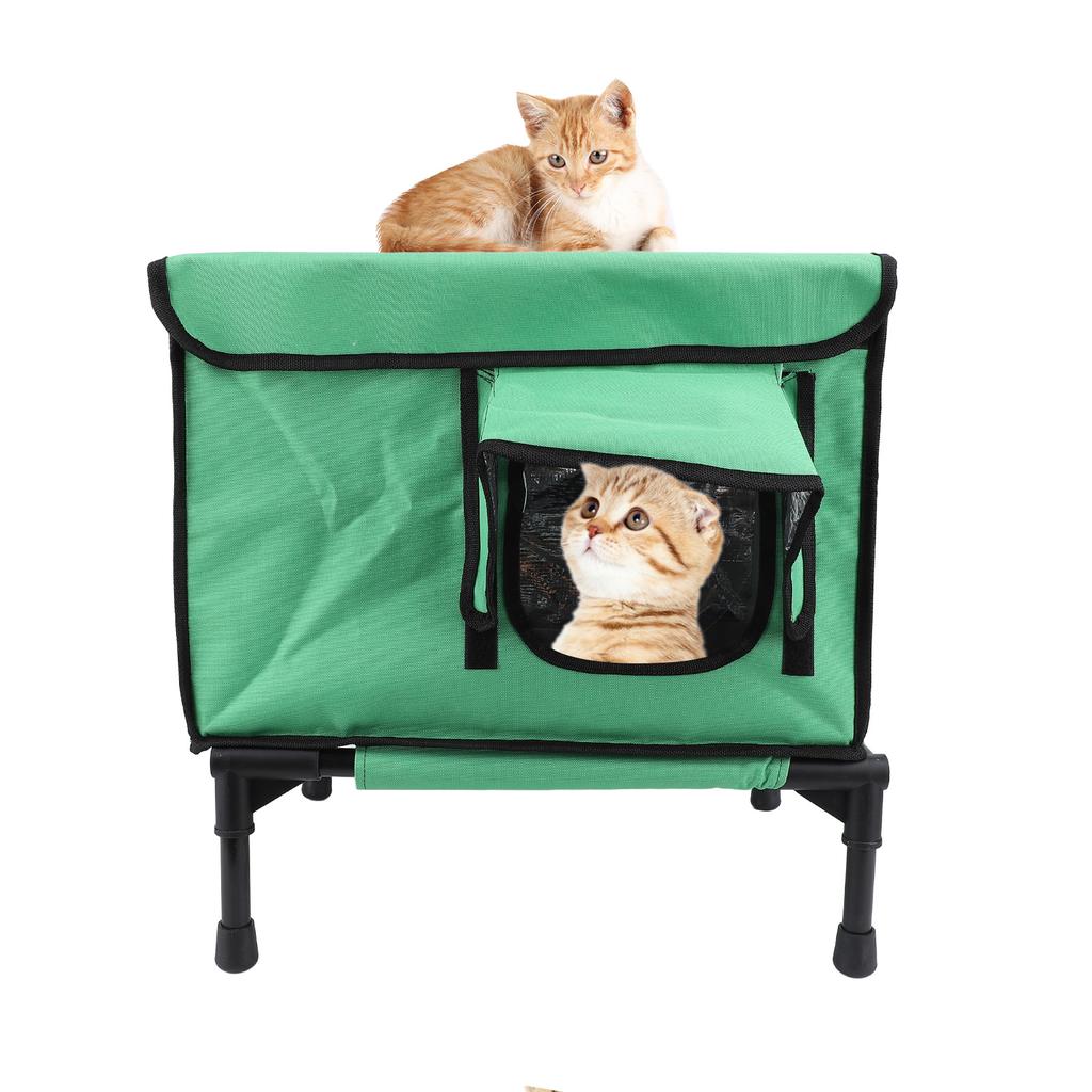 Heated Kitty House Elevated Heated Cat House Warm Weatherproof Insulated Outside Heated Cat Shelter for Outdoor Kitty Puppy