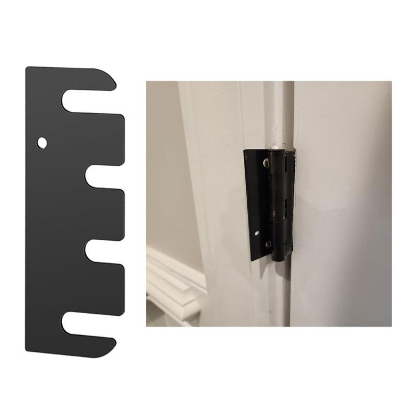 10Pcs Metal Door Hinge Spacers Reinforcement Plates Stainless Steel Door Hinge Shims Hardware Easy Installation