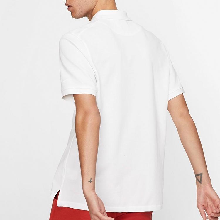 Nike Slim Fit lapel Short Sleeve polo White Men's BV0481-100