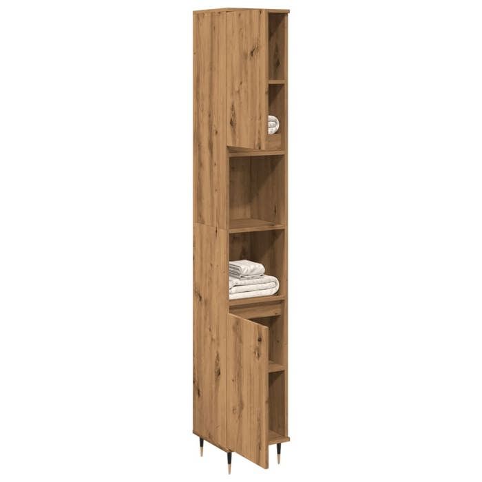 VidaXL Bathroom Cabinet Artisan Oak 30x30x190 Cm, Cabinet, Bathroom Storage Cabinet, Cabinet of 857197
