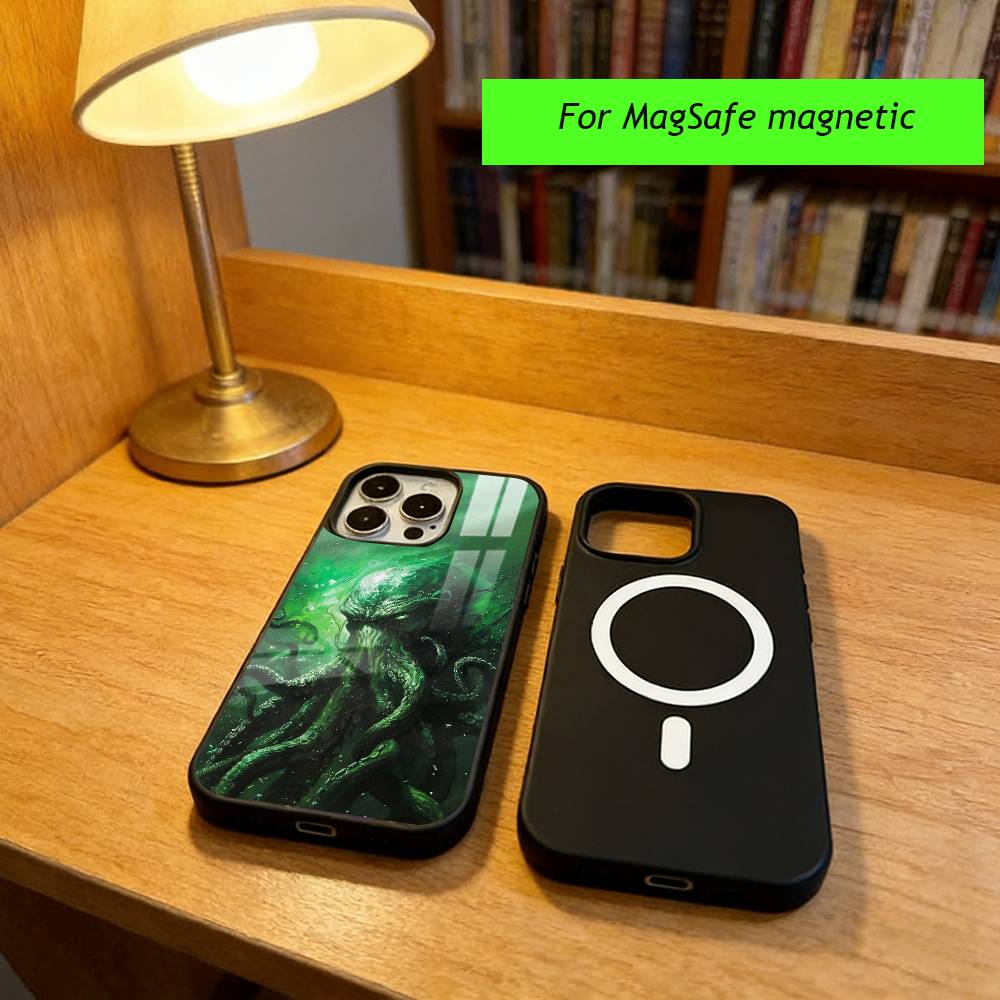 Mythos Art CTHULHU Phone Case For iPhone17,16,15,14,13,12,11 Plus,Pro Magnetic For Magsafe Wireless Charging iPhone13PRO