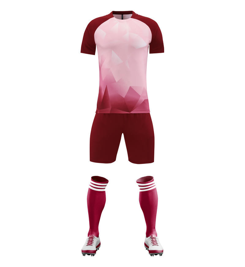 Soccer Uniform Set Summer New Short Sleeve Shorts Competition Jersey Adult Boys And Girls Team Training Uniform 2303