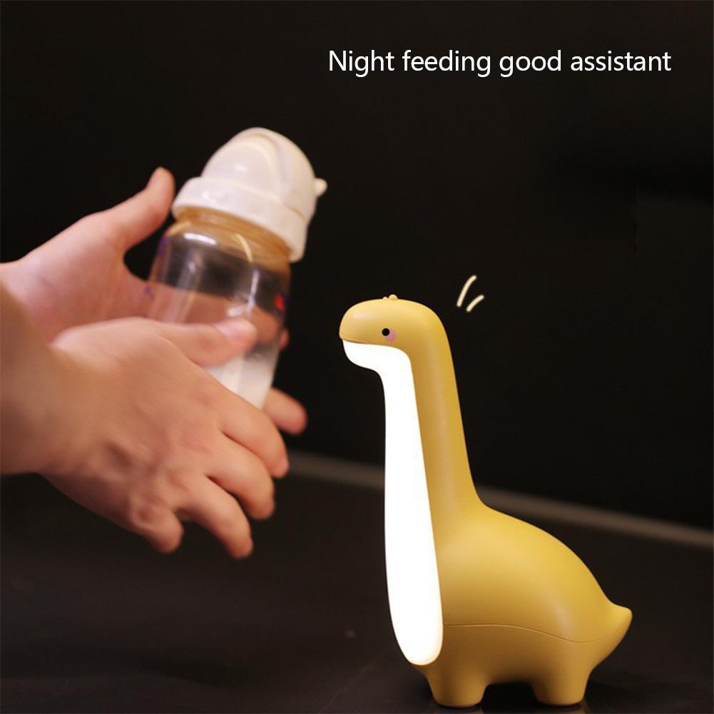 Dinosaurier Nachtlicht Cartoon Nachttischlampe Kinder Augenschutz LED Licht USB Aufladung Dimmung Atmosphärenlicht Desktop Ornament Geschenk