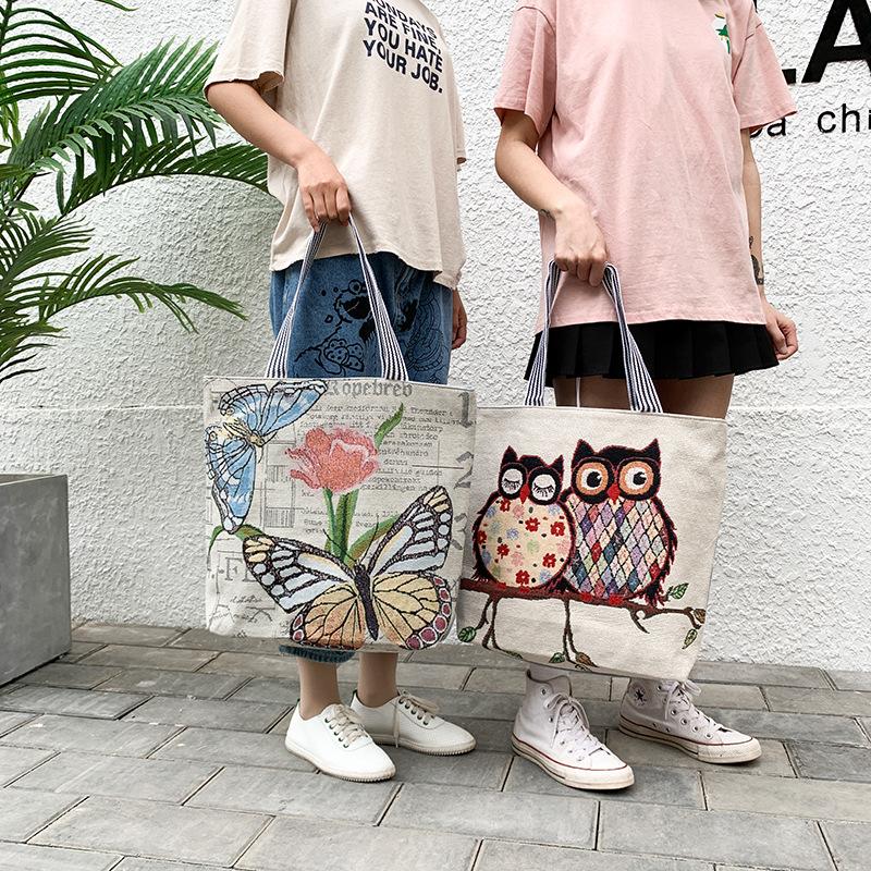 Single-shoulder Bag Trendy Women's Bag Ethnic Style Embroidered Handbag